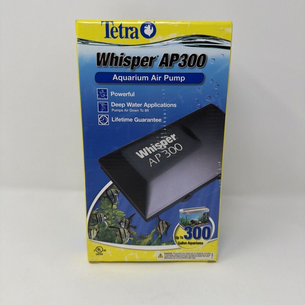 Tetra Whisper AP Deep Water Aquarium Air Pump AP 300 (for tank up to 300 gallon)